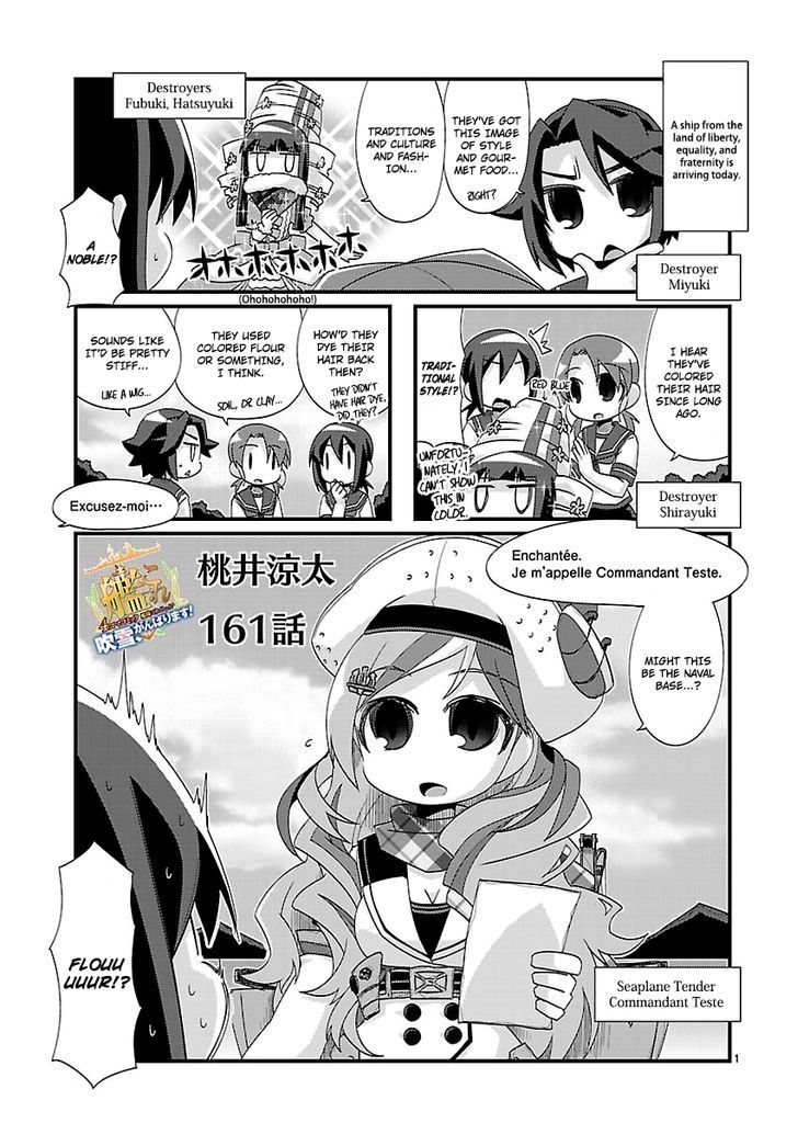 Kantai Collection - Kankore - 4-Koma Comic - Fubuki, Ganbarimasu! Chapter 161 #1