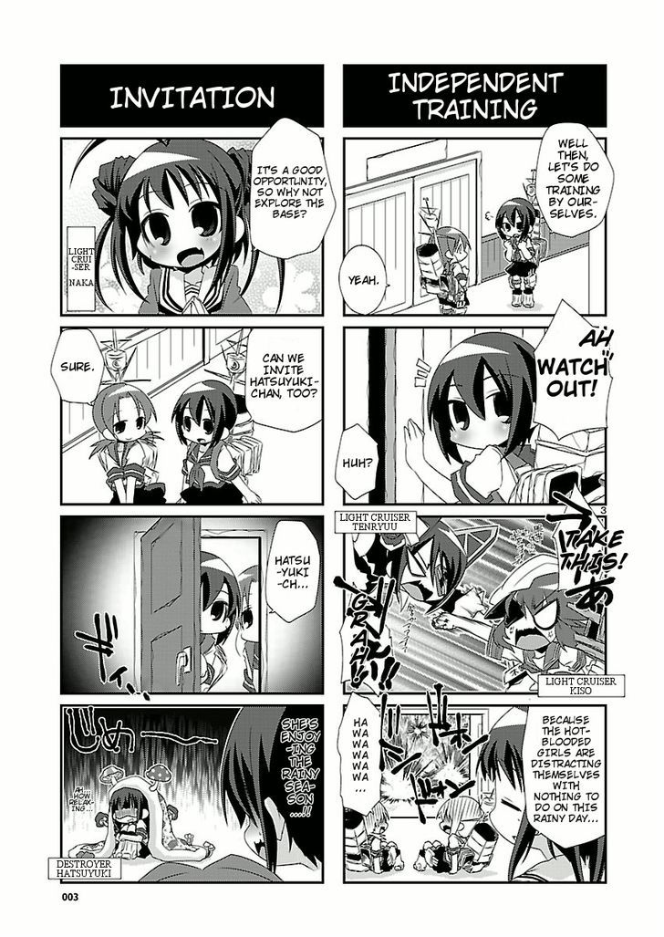 Kantai Collection - Kankore - 4-Koma Comic - Fubuki, Ganbarimasu! Chapter 3 #3