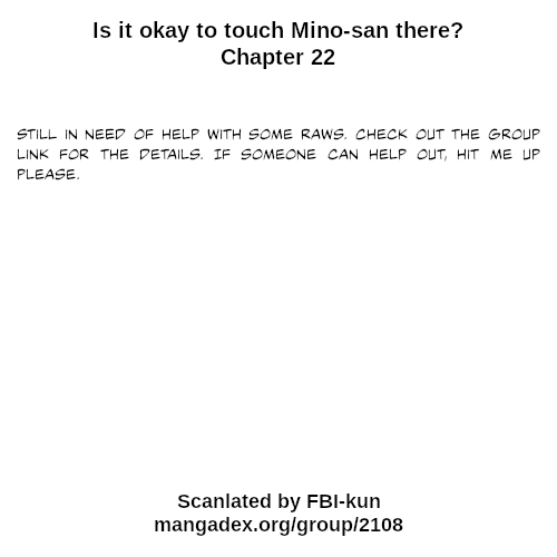 Is It Okay To Touch Mino-San There? Chapter 22 #12