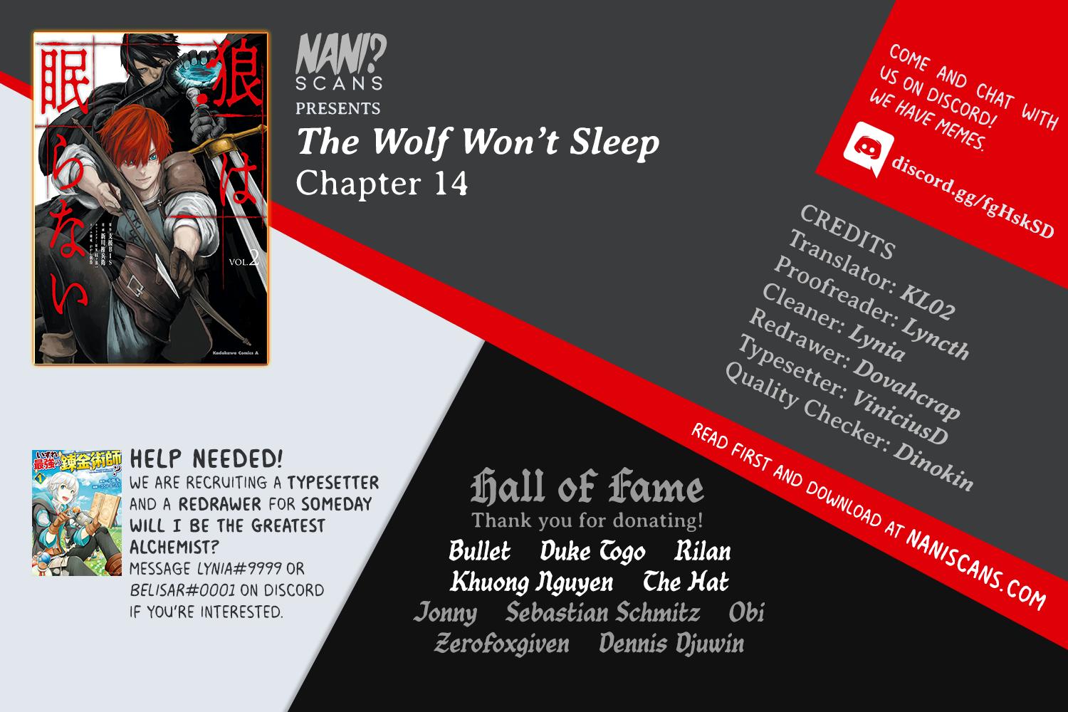 The Wolf Won't Sleep Chapter 14 #1