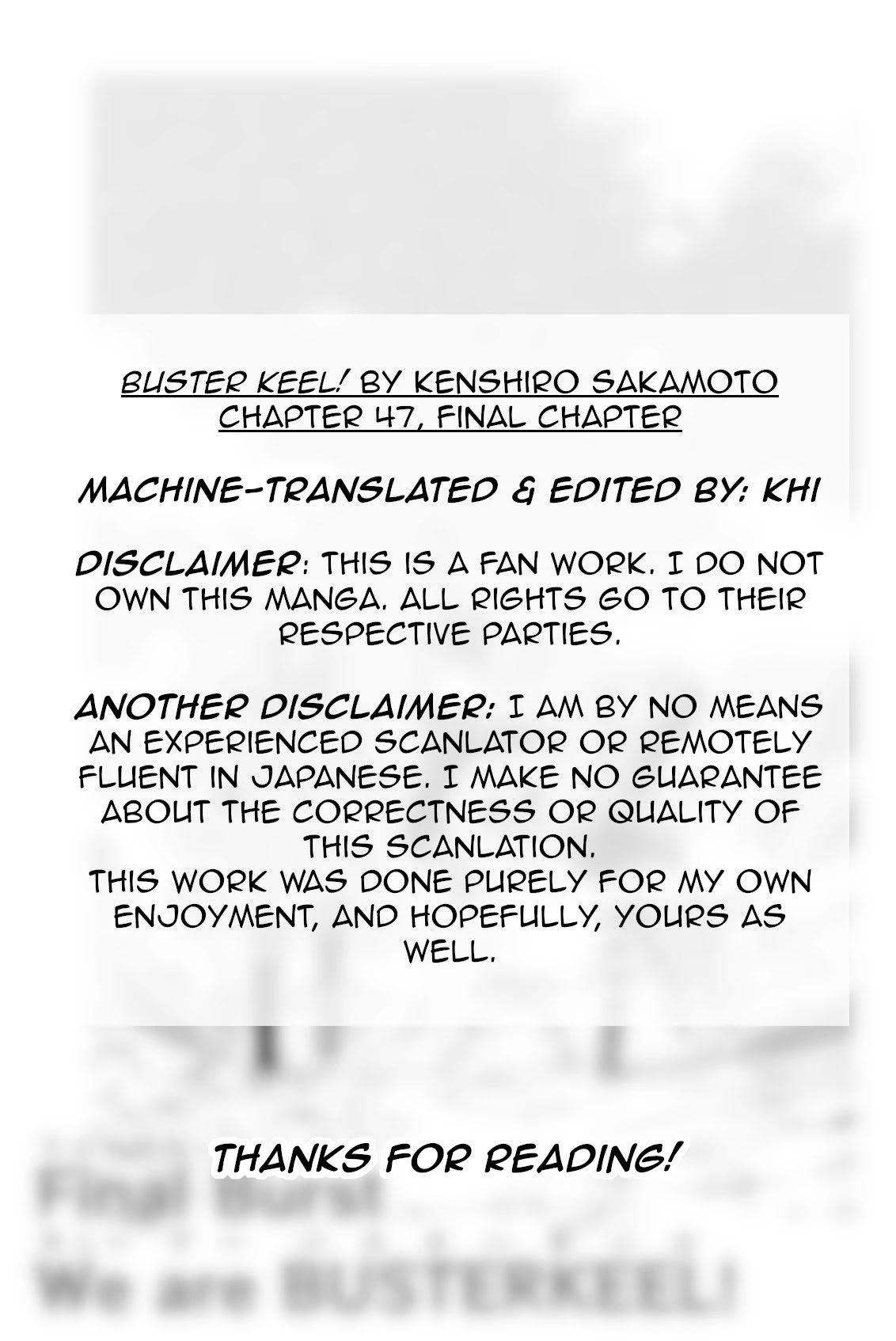 Buster Keel! Chapter 47 #2