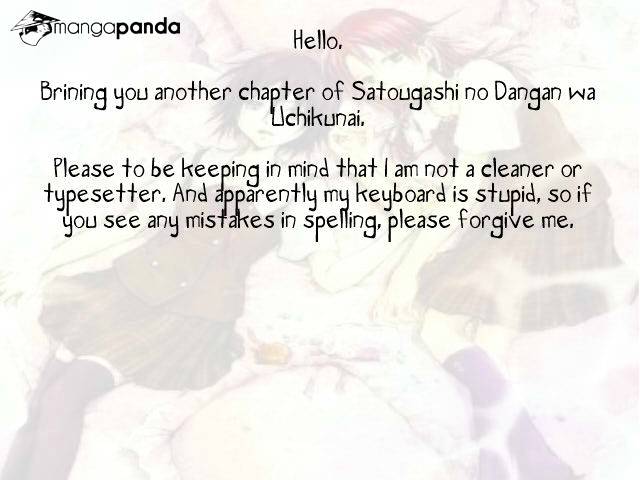 Satougashi No Dangan Wa Uchinukenai Chapter 11 #1
