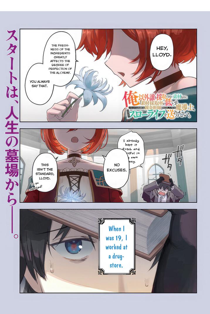 Ore Igai Dare Mo Saishu Dekinai Sozai Na No Ni "sozai Saishuritsu Ga Hikui" To Pawahara Suru Osananajimi Renkinjutsushi To Zetsuen Shita Senzoku Madoushi, Henkyou No Machi De Slow Life Wo Okuritai. Chapter 1 #2