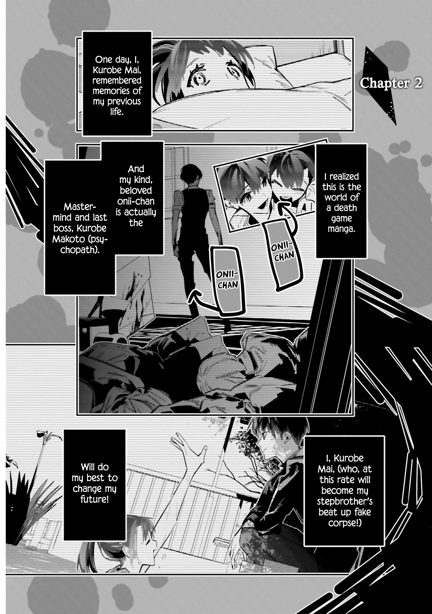 I Reincarnated As The Little Sister Of A Death Game Manga's Murder Mastermind And Failed Chapter 2 #1