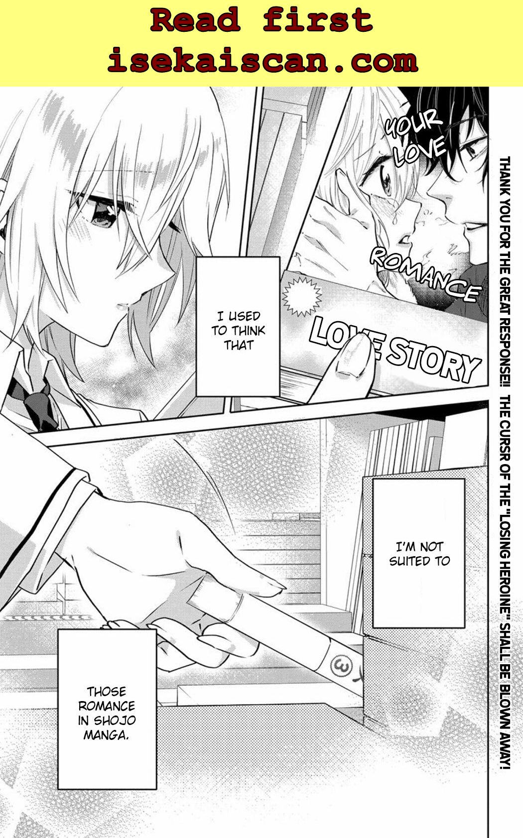 Since I’Ve Entered The World Of Romantic Comedy Manga, I’Ll Do My Best To Make The Losing Heroine Happy Chapter 2.1 #1