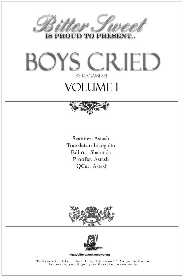Boy's Cried Chapter 1 #1