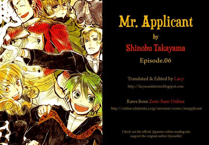 Mr. Applicant Chapter 6 #1