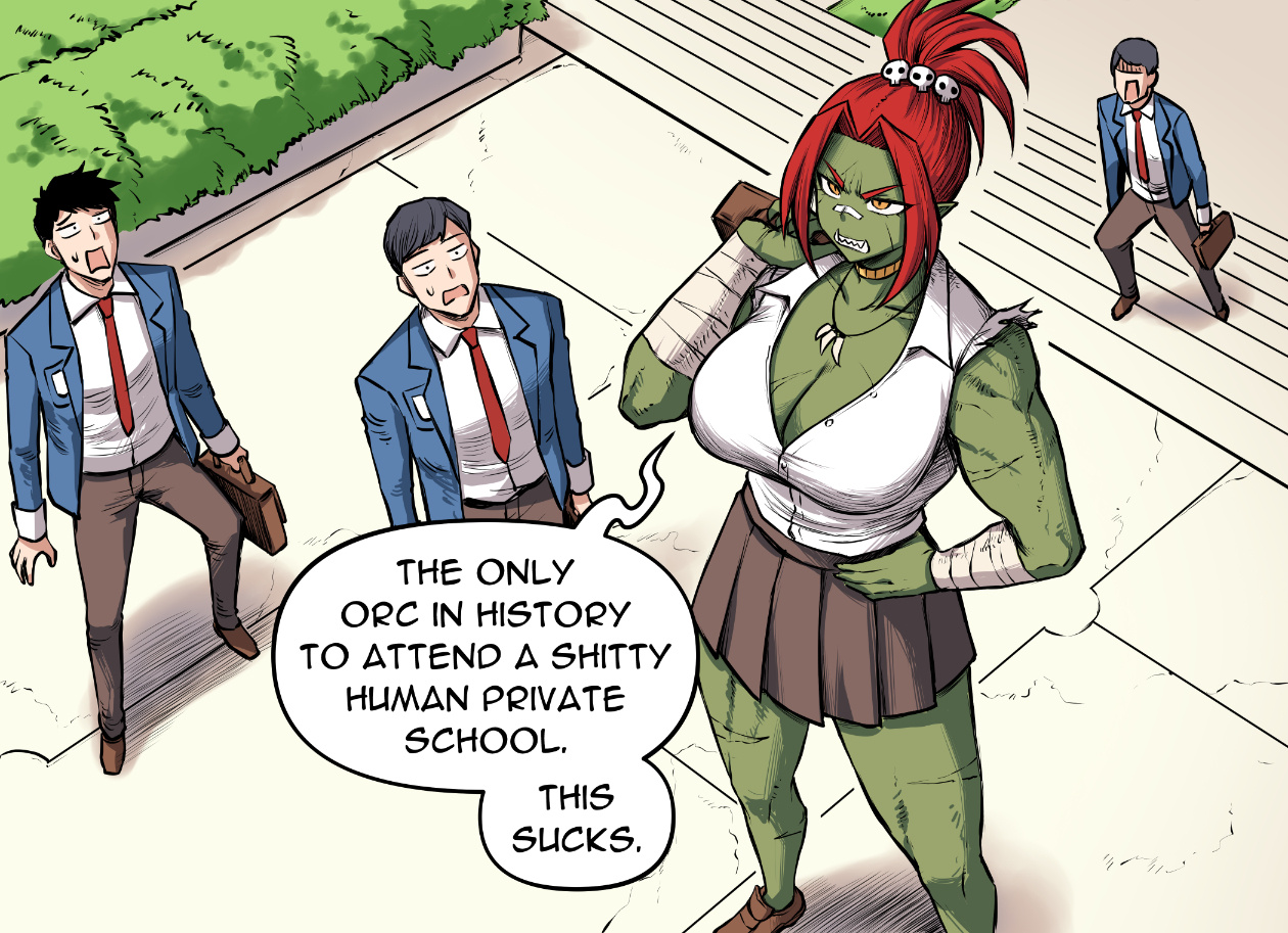 Orc Girl Goes To High School Chapter 1 #3