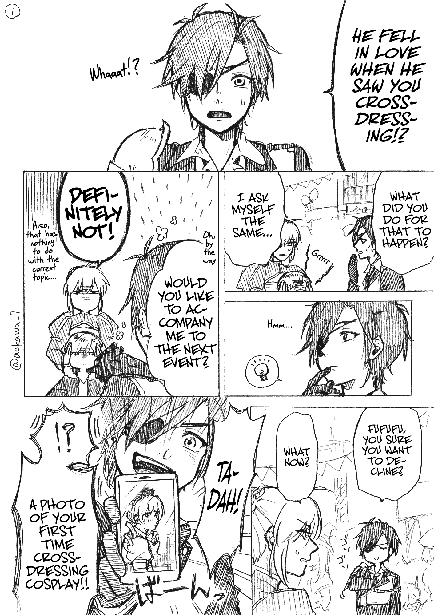 The Manga Where A Crossdressing Cosplayer Gets A Brother Chapter 2.2 #1