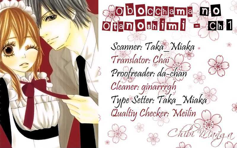 Obocchama No Otanoshimi Chapter 1 #1