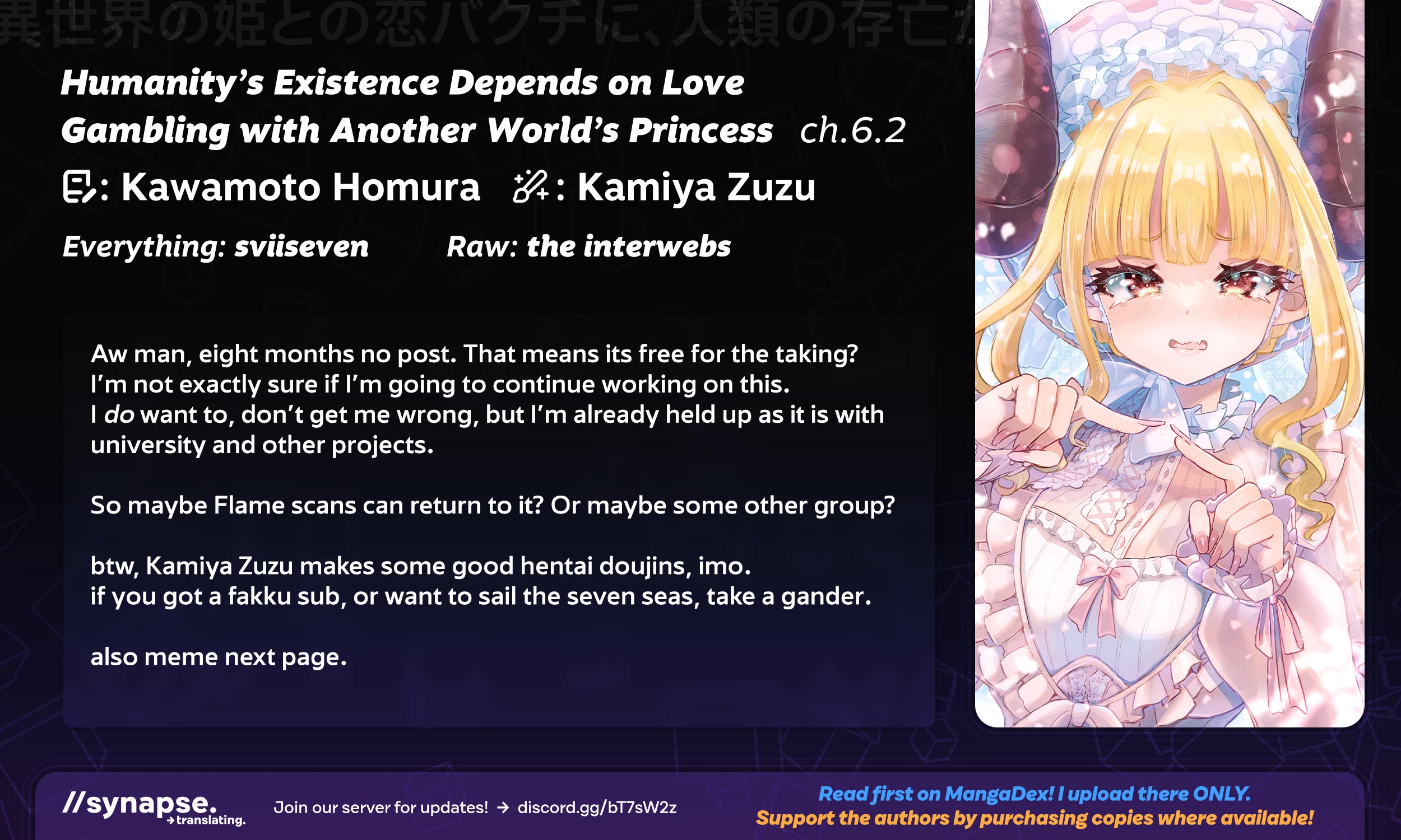 Humanity’S Existence Depends On Love Gambling With Another World’S Princess Chapter 6.2 #20