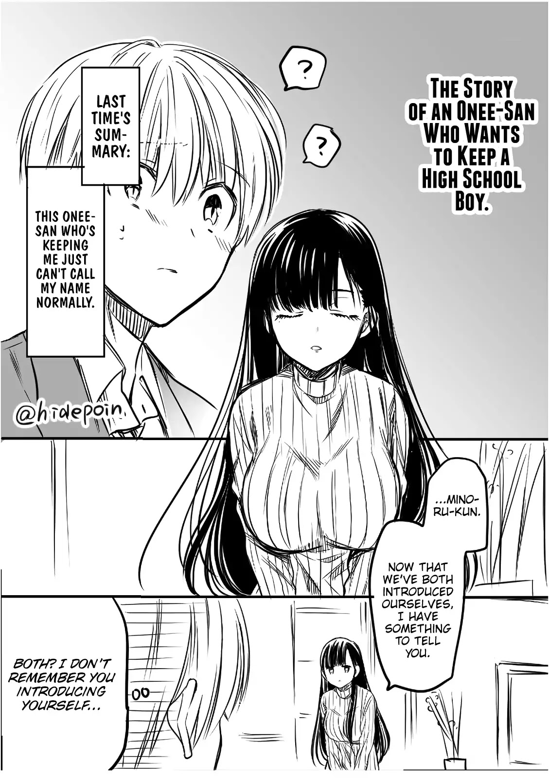 The Story Of An Onee-San Who Wants To Keep A High School Boy Chapter 4 #1