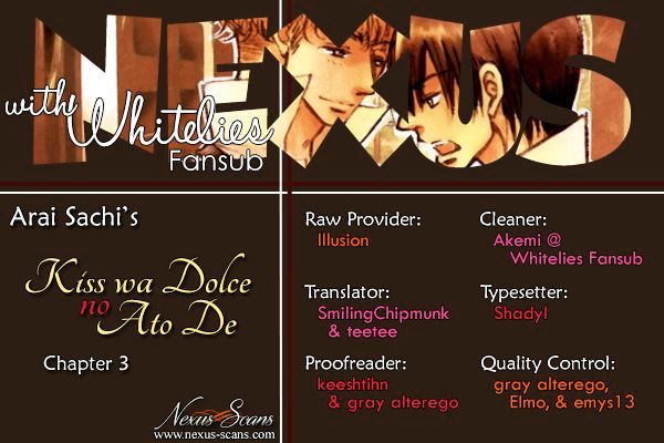 Kiss Wa Dolce No Ato De Chapter 3 #1