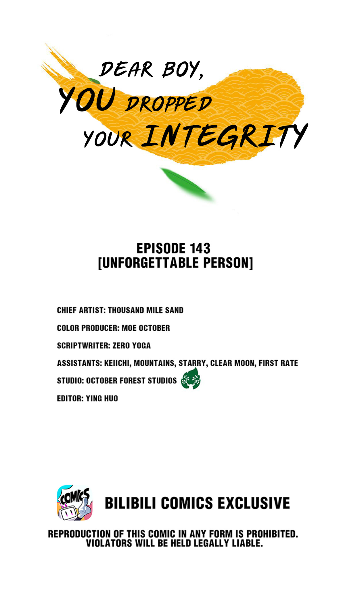 Dear Boy, You Dropped Your Integrity Chapter 161 #1