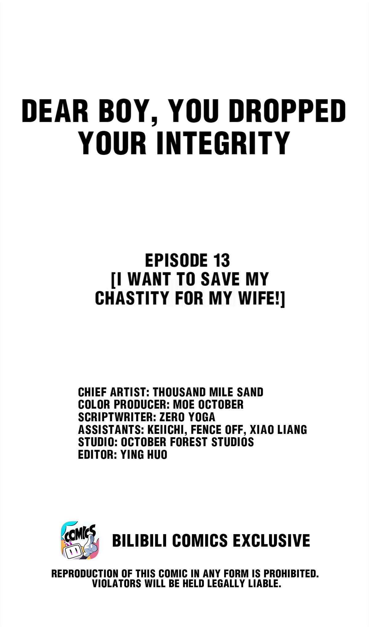 Dear Boy, You Dropped Your Integrity Chapter 13 #2
