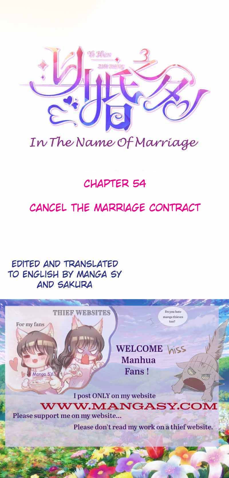 In The Name Of Marriage Chapter 54 #1