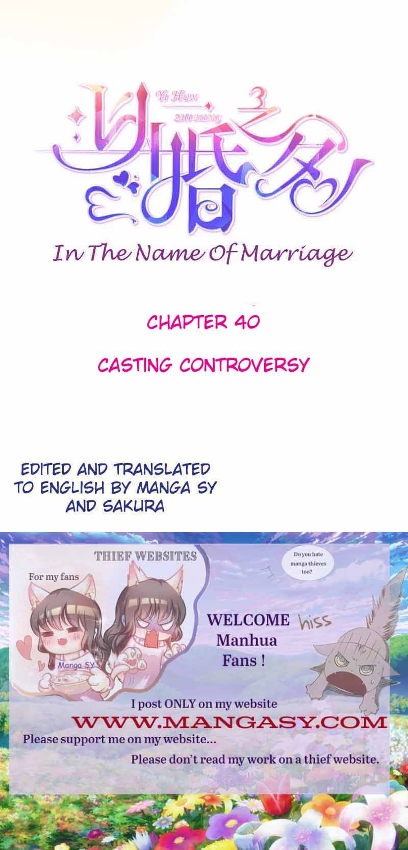 In The Name Of Marriage Chapter 40 #1