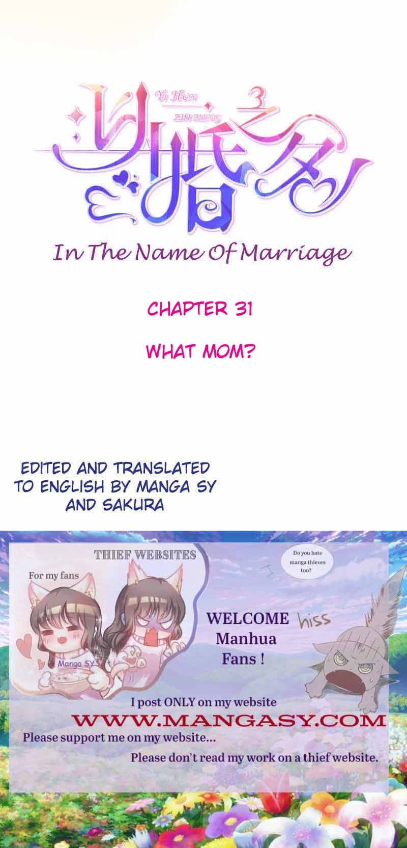 In The Name Of Marriage Chapter 31 #1