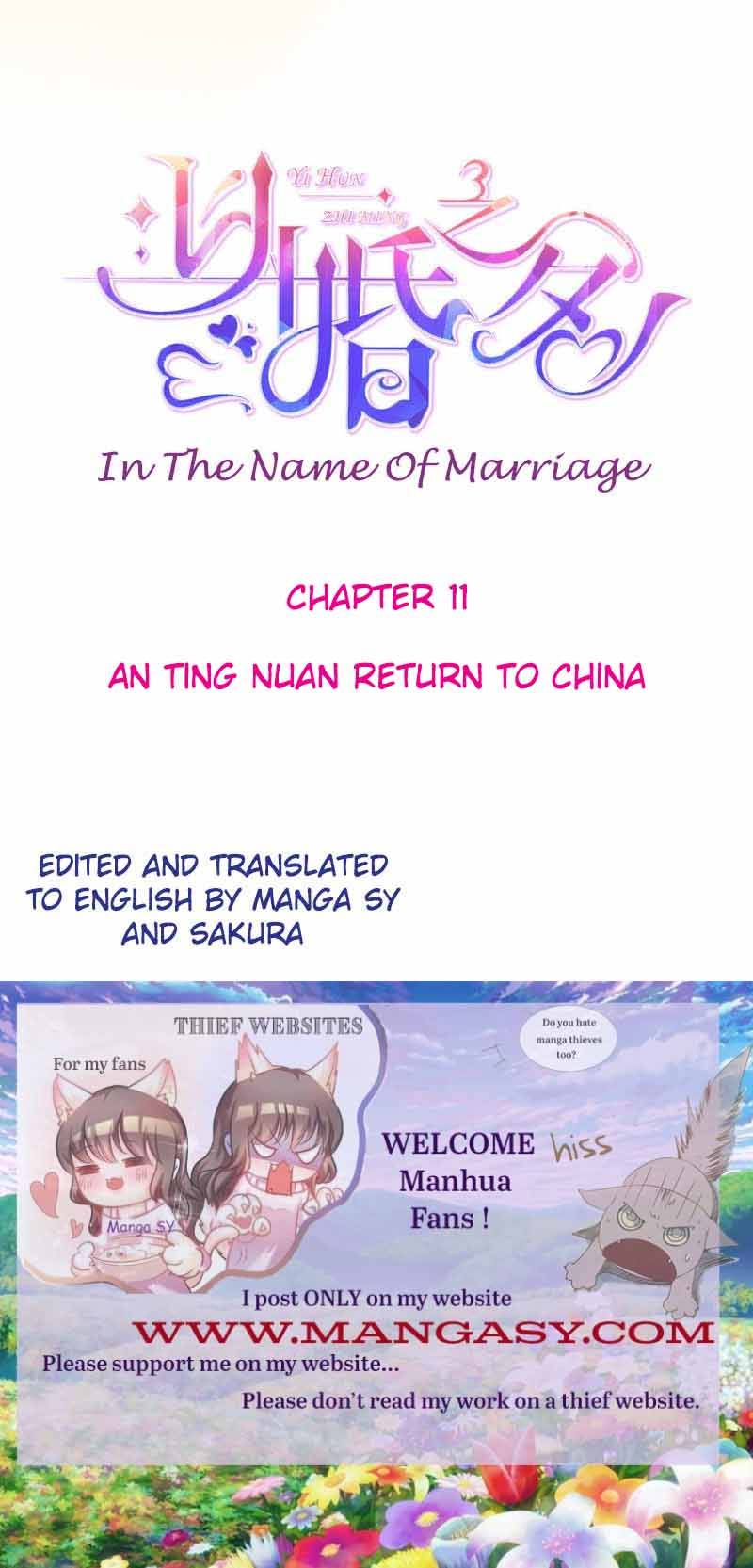 In The Name Of Marriage Chapter 11 #1