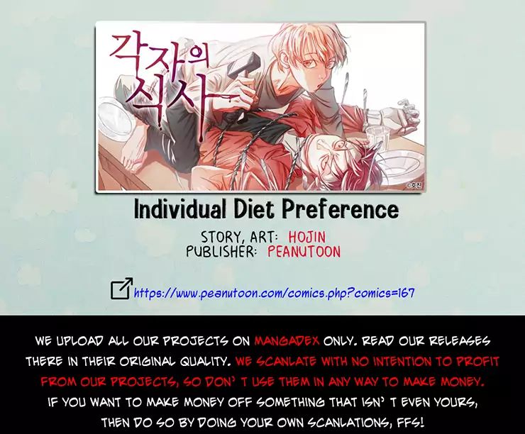 Individual Diet Preference Chapter 1 #3