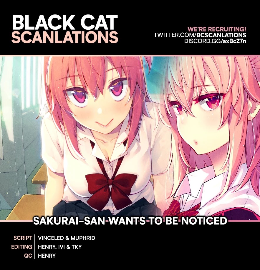 Sakurai-San Wants To Be Noticed Chapter 14 #1