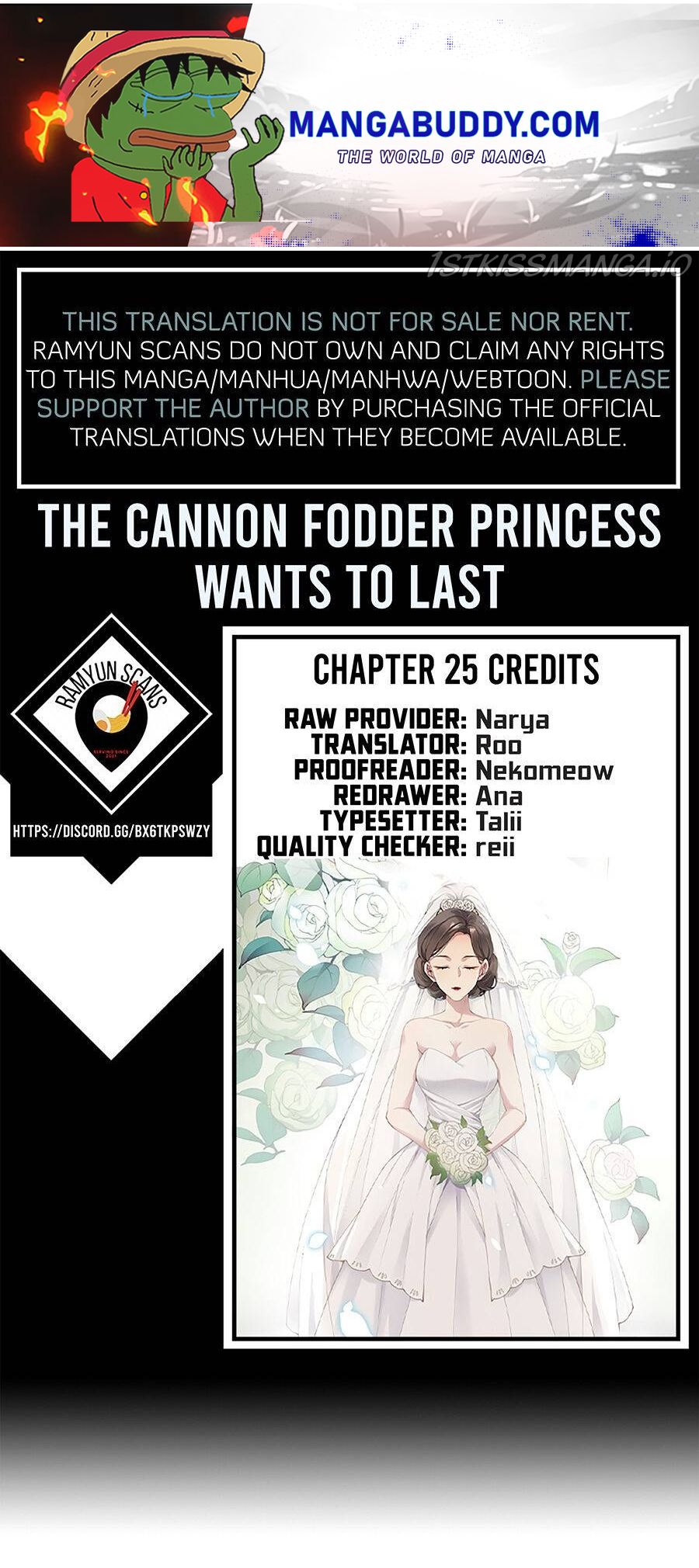 The Cannon Fodder Princess Wants To Last Chapter 25 #1