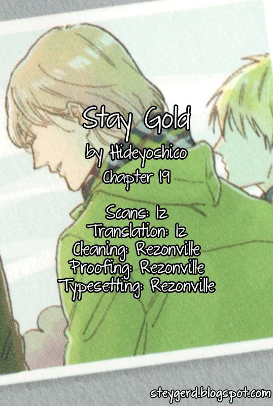 Stay Gold (Hideyoshico) Chapter 19 #1