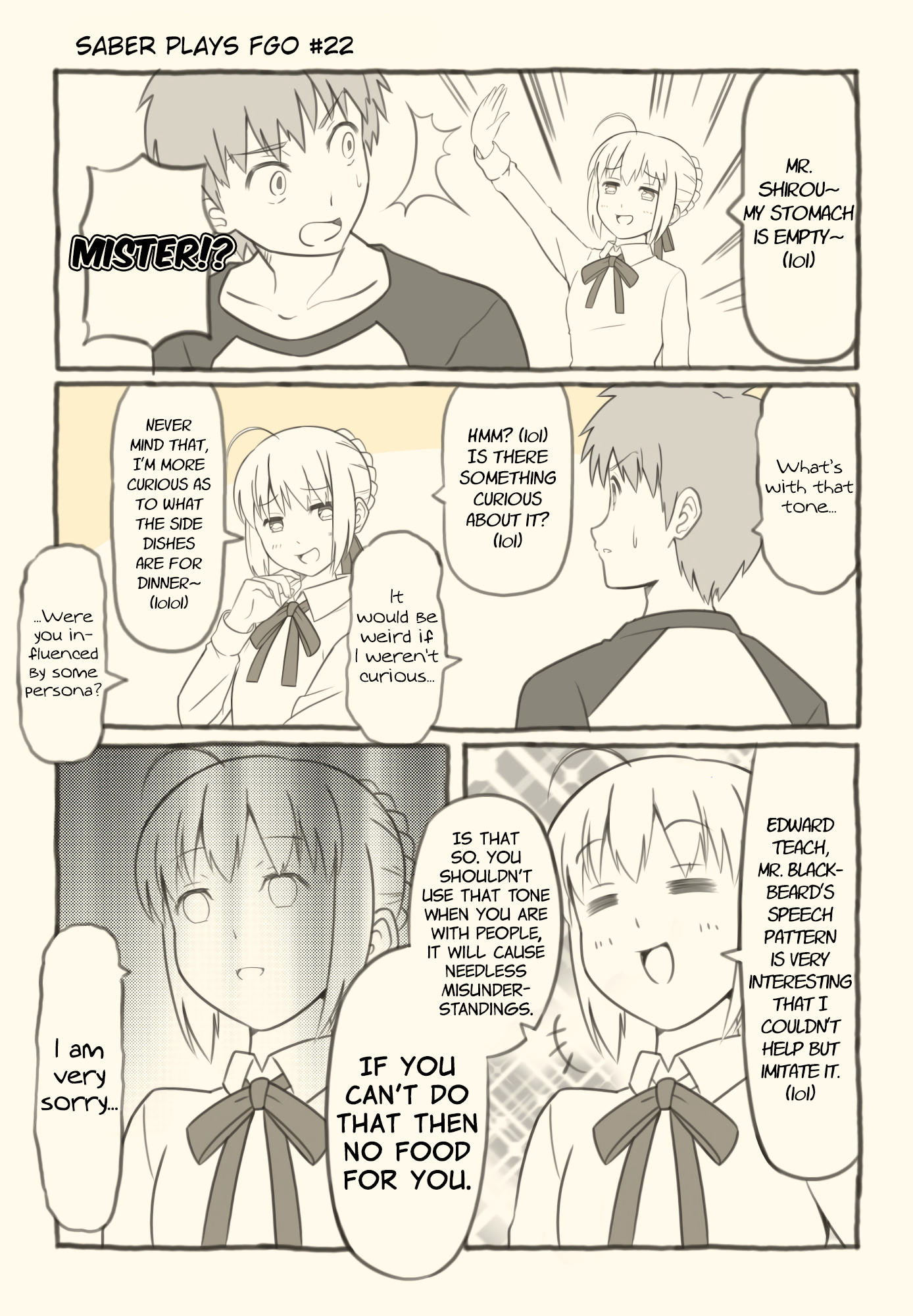 Saber Plays Fate/grand Order Chapter 22 #1