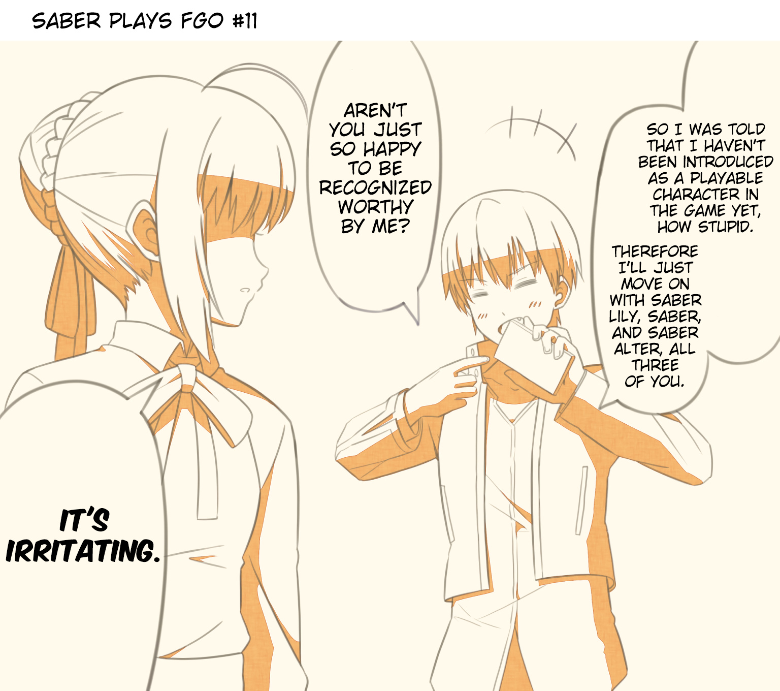 Saber Plays Fate/grand Order Chapter 11 #1