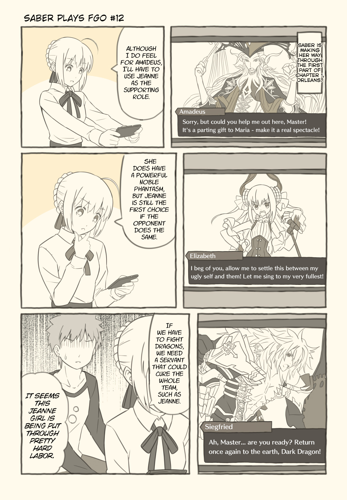Saber Plays Fate/grand Order Chapter 12 #1