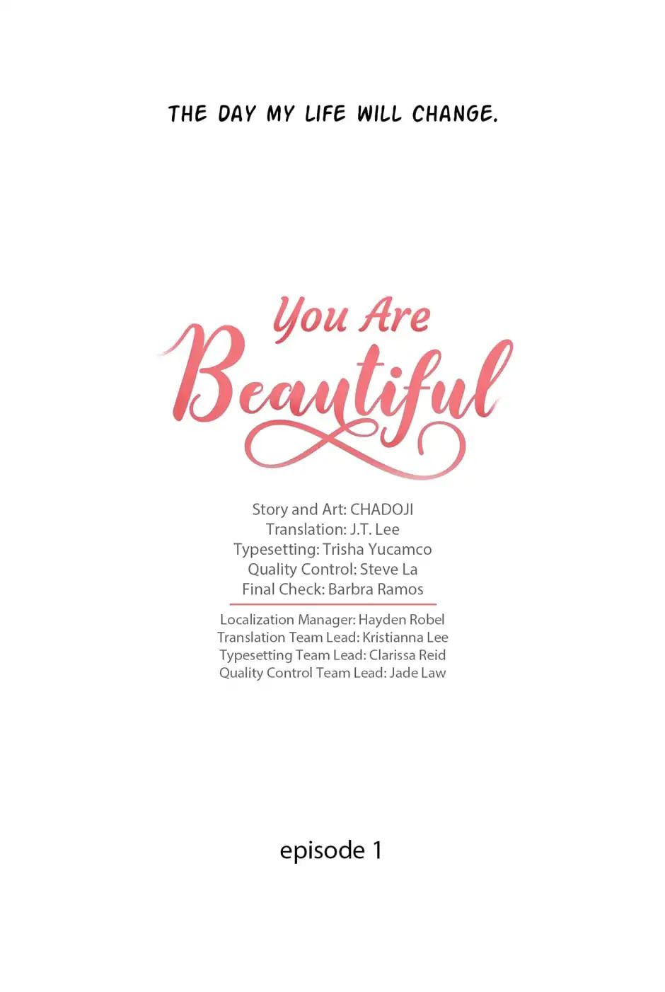 You Are Beautiful Chapter 1 #8