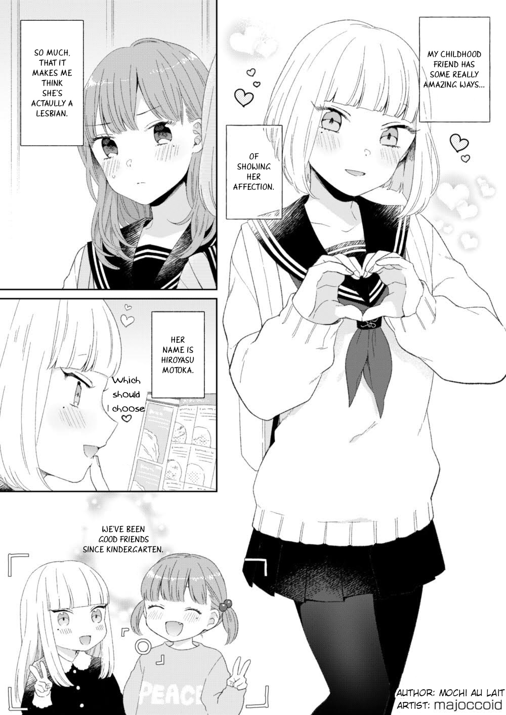 I Suspect My Childhood Friend Is A Lesbian Chapter 1 #1