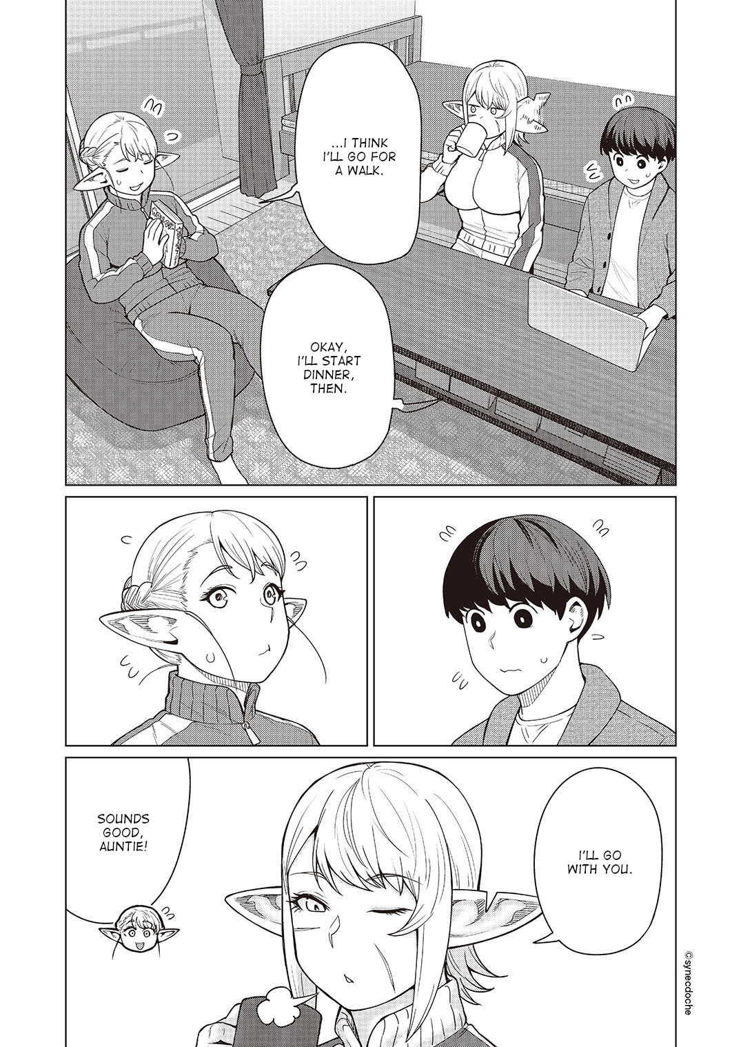 Elf-San Wa Yaserarenai. Chapter 46 #2