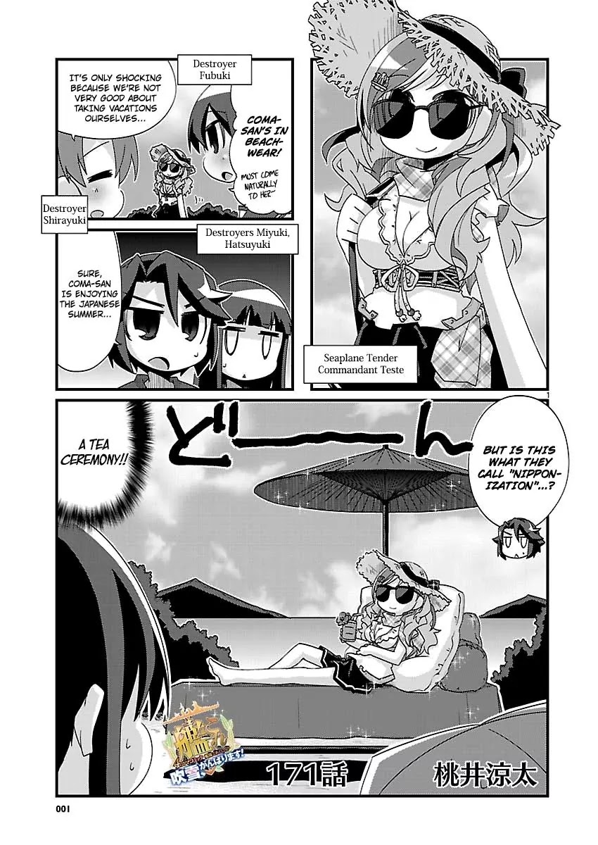 Kantai Collection - Kankore - 4-Koma Comic - Fubuki, Ganbarimasu! Chapter 171 #1