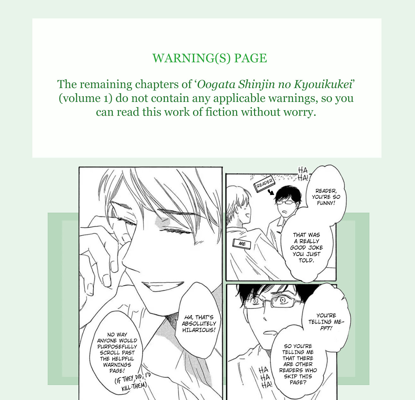 Oogata Shinjin No Kyouikukei Chapter 3 #2