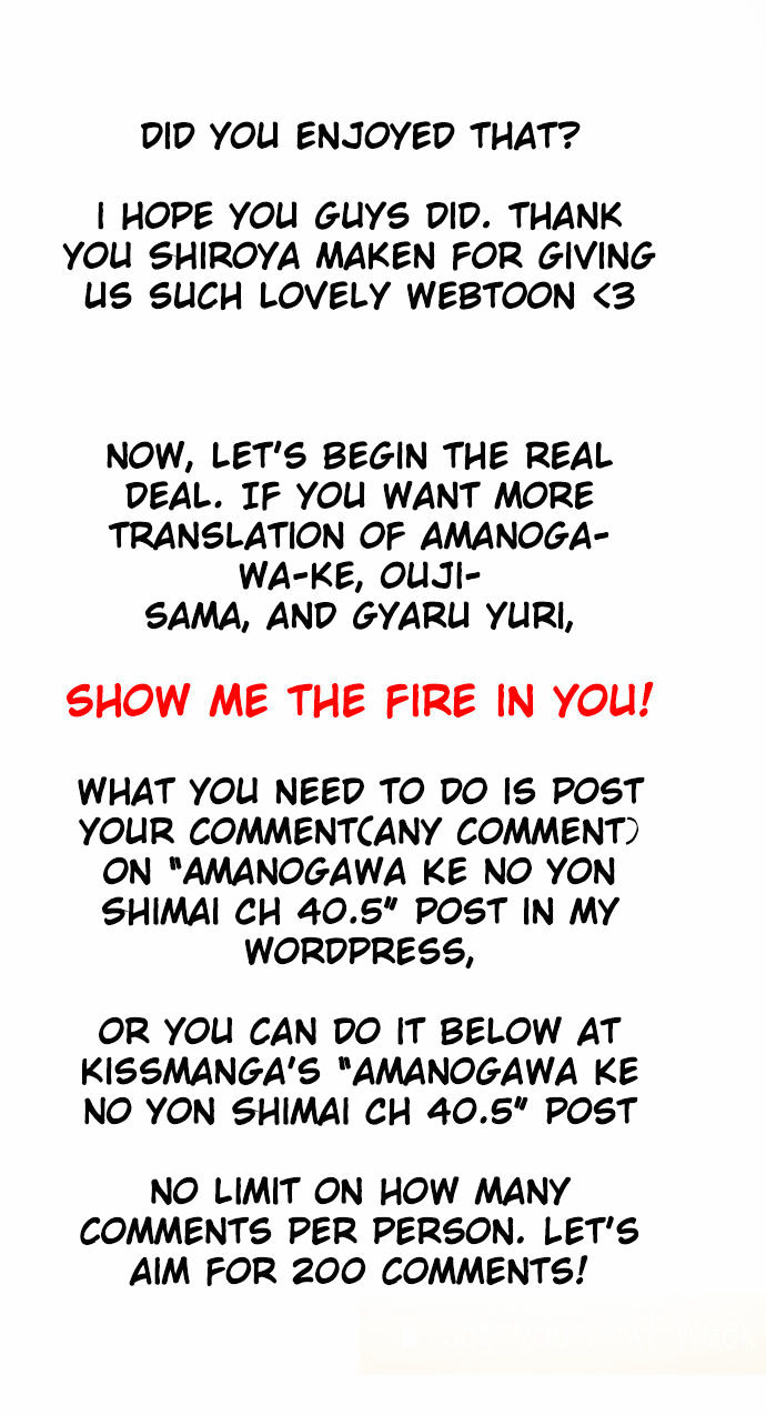 Amanogawa Ke No Yon Shimai Chapter 40.5 #19