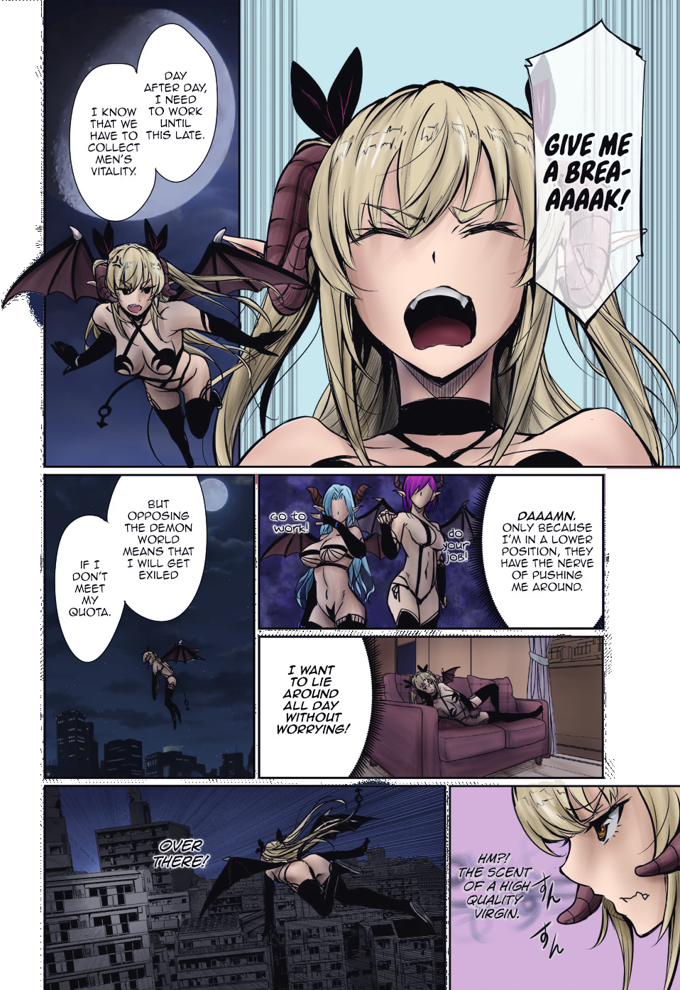 Shachiku Succubus No Hanashi (Fan Colored) Chapter 1 #2