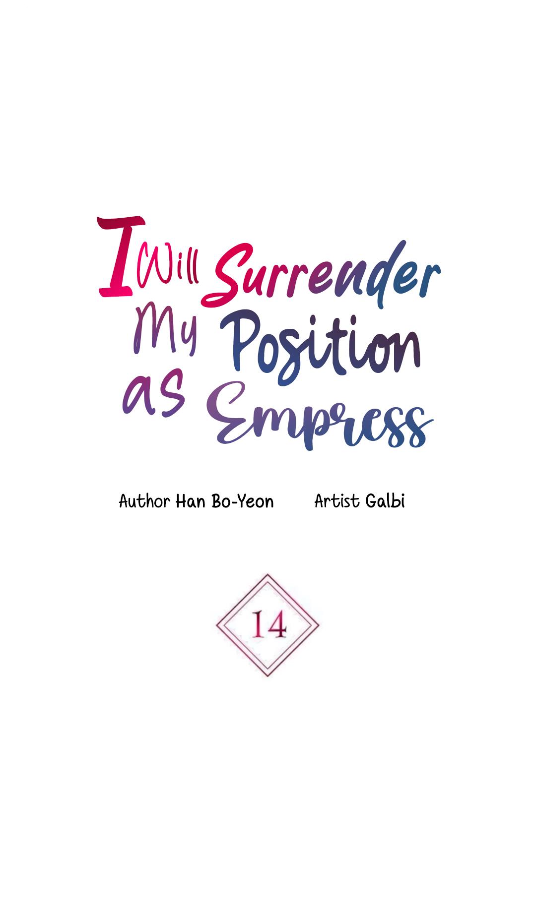 I Will Surrender The Position As Empress Chapter 14 #7