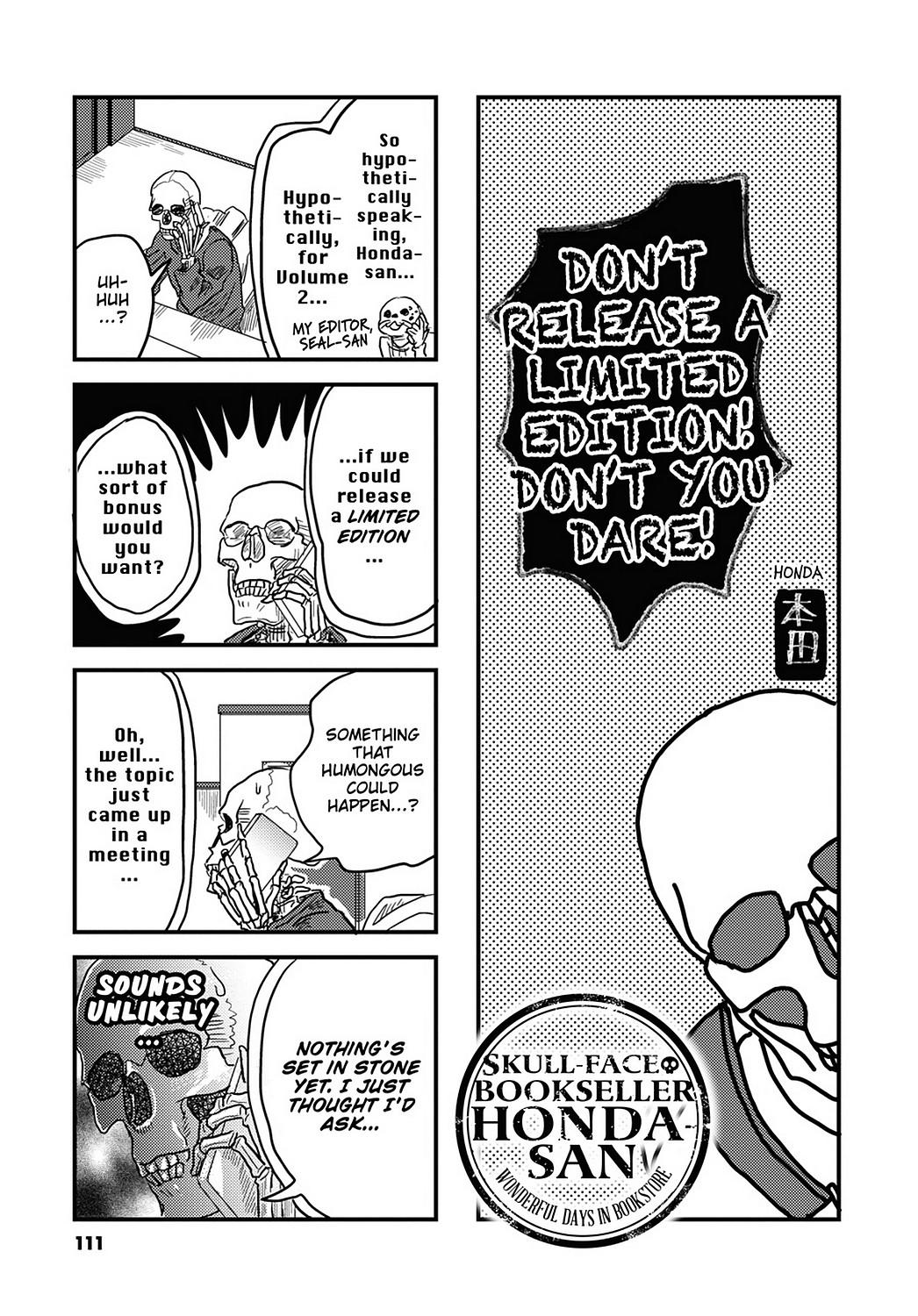 Skull-Face Bookseller Honda-San Chapter 20.5 #1