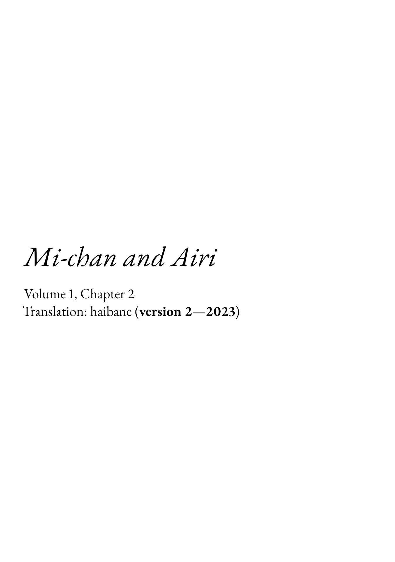 Mi-Chan To Airi Chapter 2 #21