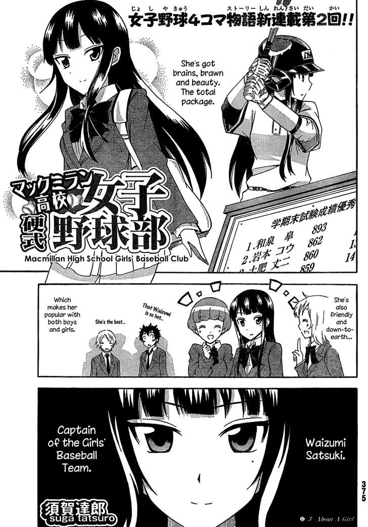 Macmillian Koukou Joshi Koushiki Yakyuubu Chapter 2 #9