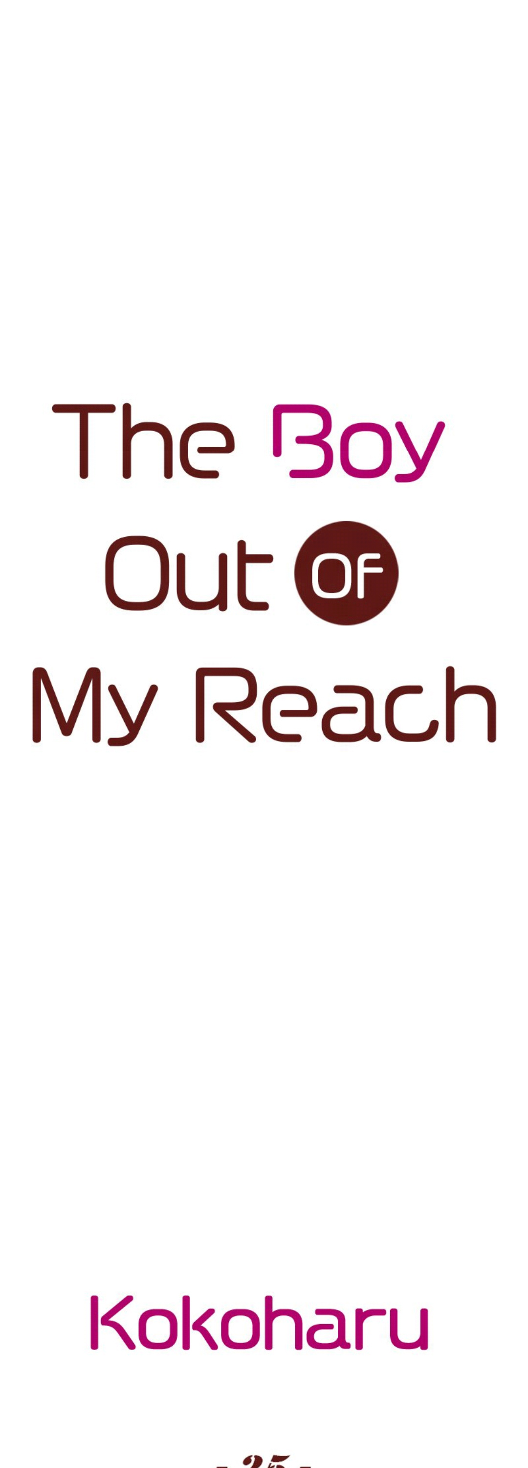 The Boy Out Of My Reach Chapter 25 #1