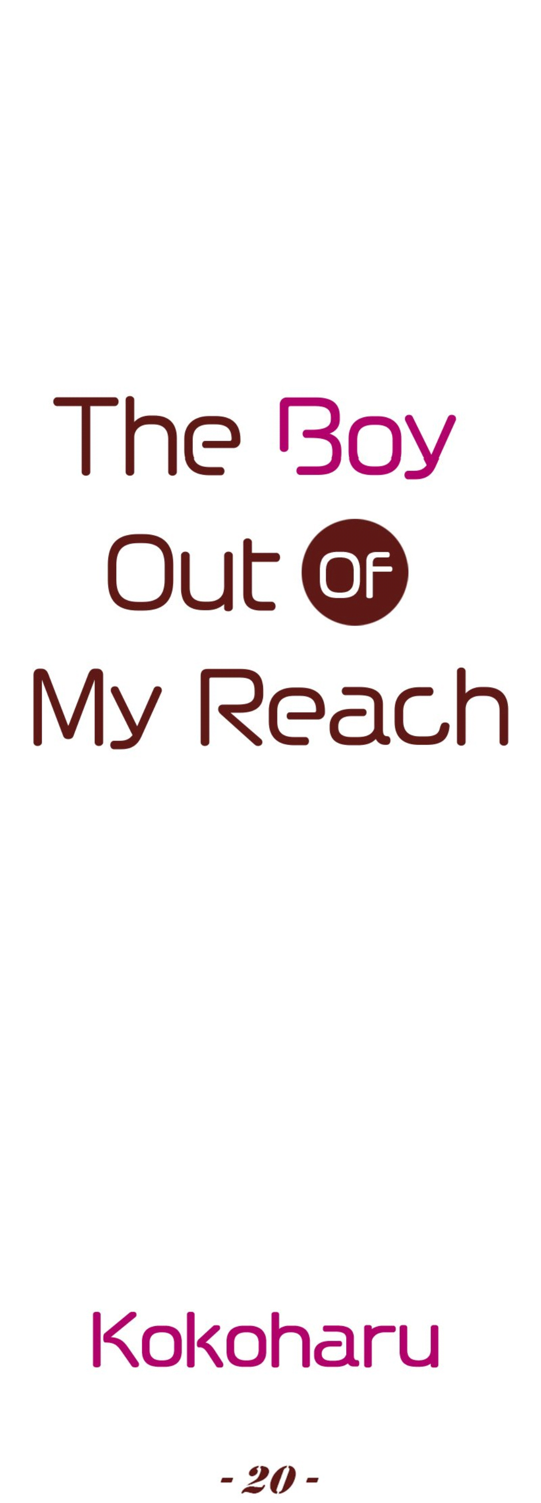 The Boy Out Of My Reach Chapter 20 #1