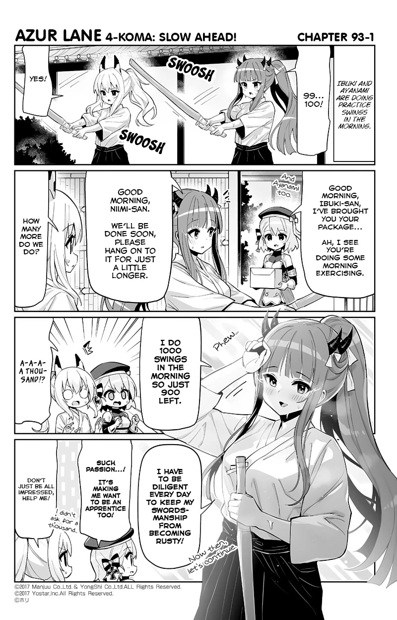 Azur Lane 4-Koma: Slow Ahead Chapter 93 #1