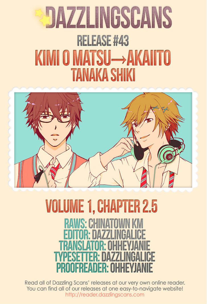 Kimi O Matsu -> Akaiito Chapter 2.5 #1