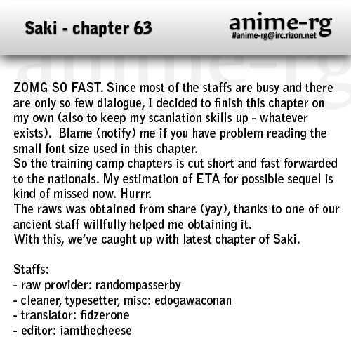Saki Chapter 63 #16