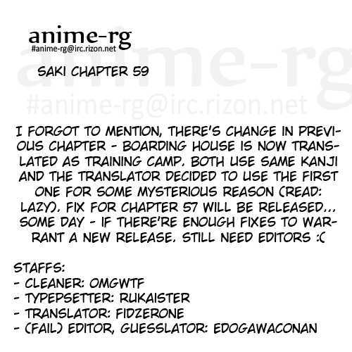 Saki Chapter 59 #21
