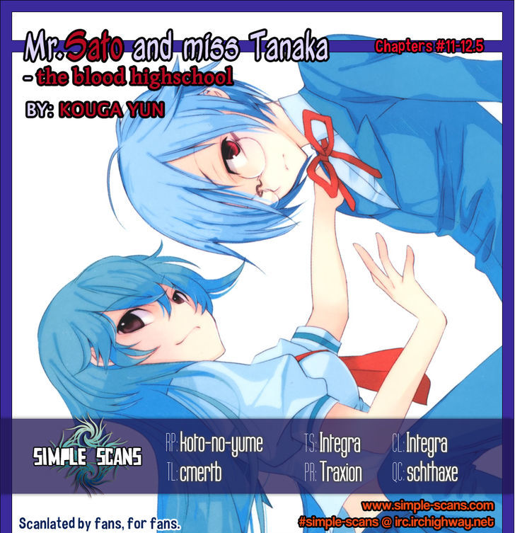 Satou-Kun To Tanaka-San - The Blood Highschool Chapter 11 #1