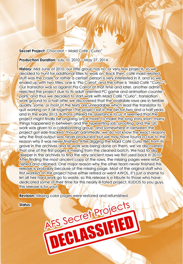 Chocolat - Maid Cafe "curio" Chapter 1 #1