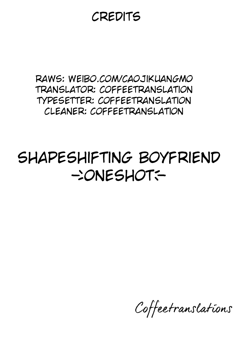 Shapeshifting Boyfriend Chapter 1 #1